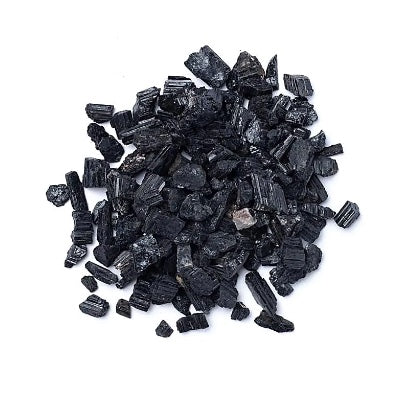 Colección Stone Chips 100 g cada uno - Tesoros Naturales 5-20 mm - turmalina negra, cristal de roca, amatista y cuarzo rosa