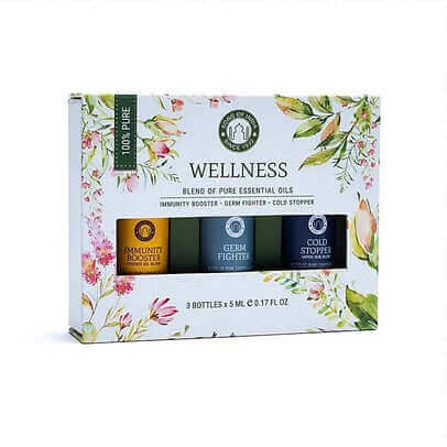 Natural defense power: Wellness Aromatherapy Essential Oil Set from Song of India