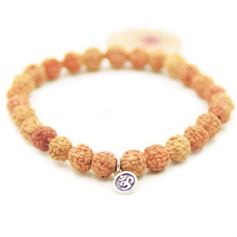 Mala Armband - Rudra Mala - verziert mit einem feinen Aum Amulett - IRIS AURA SHOP